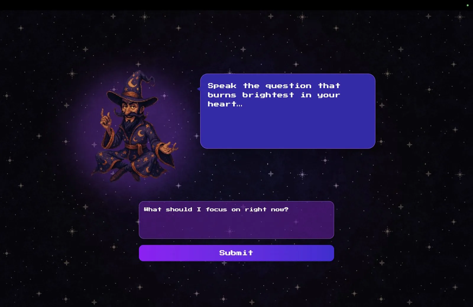 Tarocchi project interface